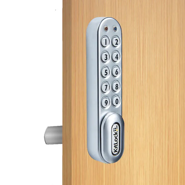 CodeLocks - KL1000-PS - Classic  Electronic Kit Lock - No Pre-Assembly - Locker Lock - Optional Handing - Silver