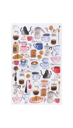 Coffee Break Tea Towel