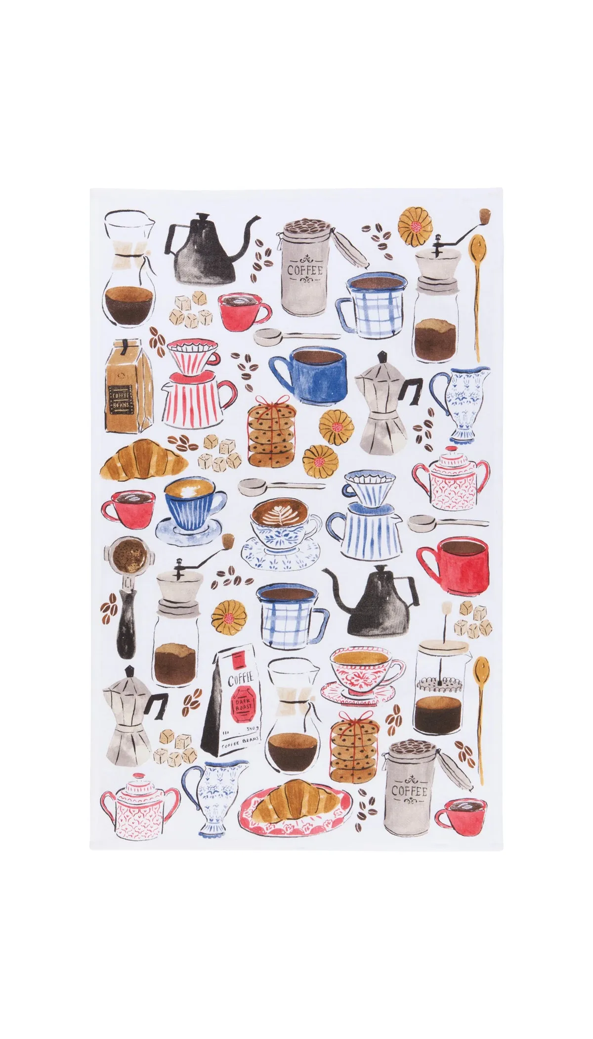 Coffee Break Tea Towel