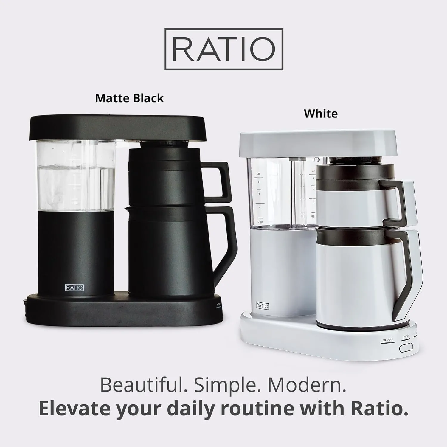 Coffee - Series 2 Six Coffee Maker, Simulated Pour-Over Coffee Machine, Coffee Pot with 1.25-Liter/40-Ounce Brewing Capacity,