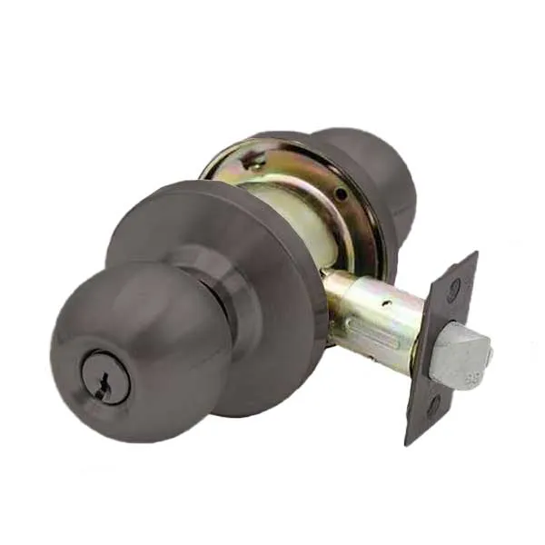 Commercial Door Knob Set - 2-3/4” Standard Backset - Oil Rubbed Bronze - Entrance - Grade 2