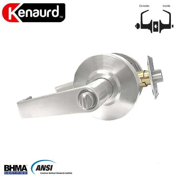Commercial Lever Set Handle - 2-3/4” Standard Backset - Satin Chrome - Entrance - Grade 2