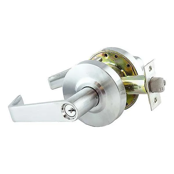 Commercial Lever Set Handle - 2-3/4” Standard Backset - Satin Chrome - Entrance - Grade 2