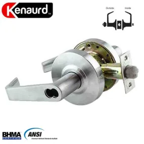 Commercial Lever Set Handle - SFIC IC Core - 2-3/4” Standard Backset - Satin Chrome - Entrance - Grade 2