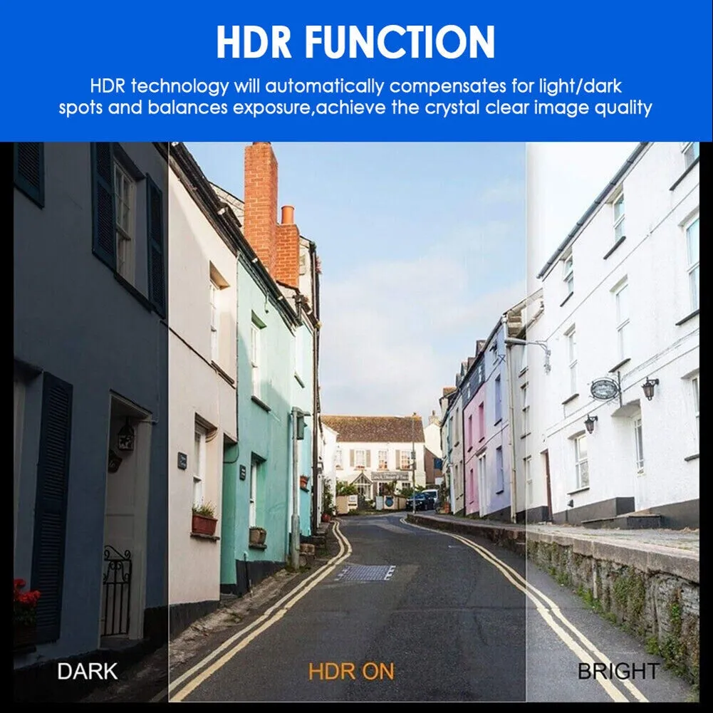 Dash Cam 3.16-inch Dual-lens Driving Recorder Front Inside Camera