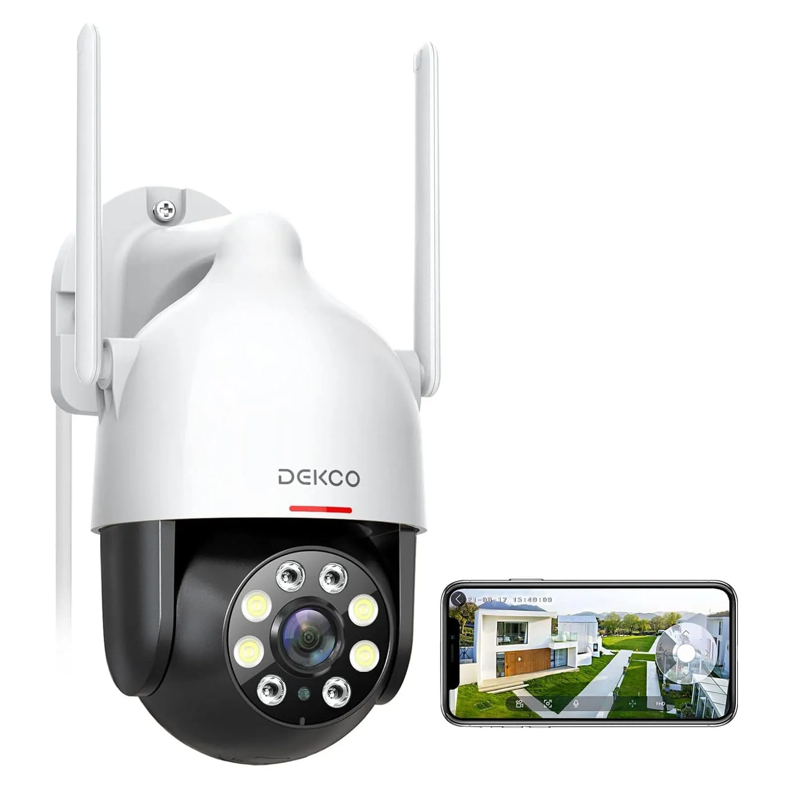 Dekco 2K WiFi Surveillance Security Camera (Refurbished)