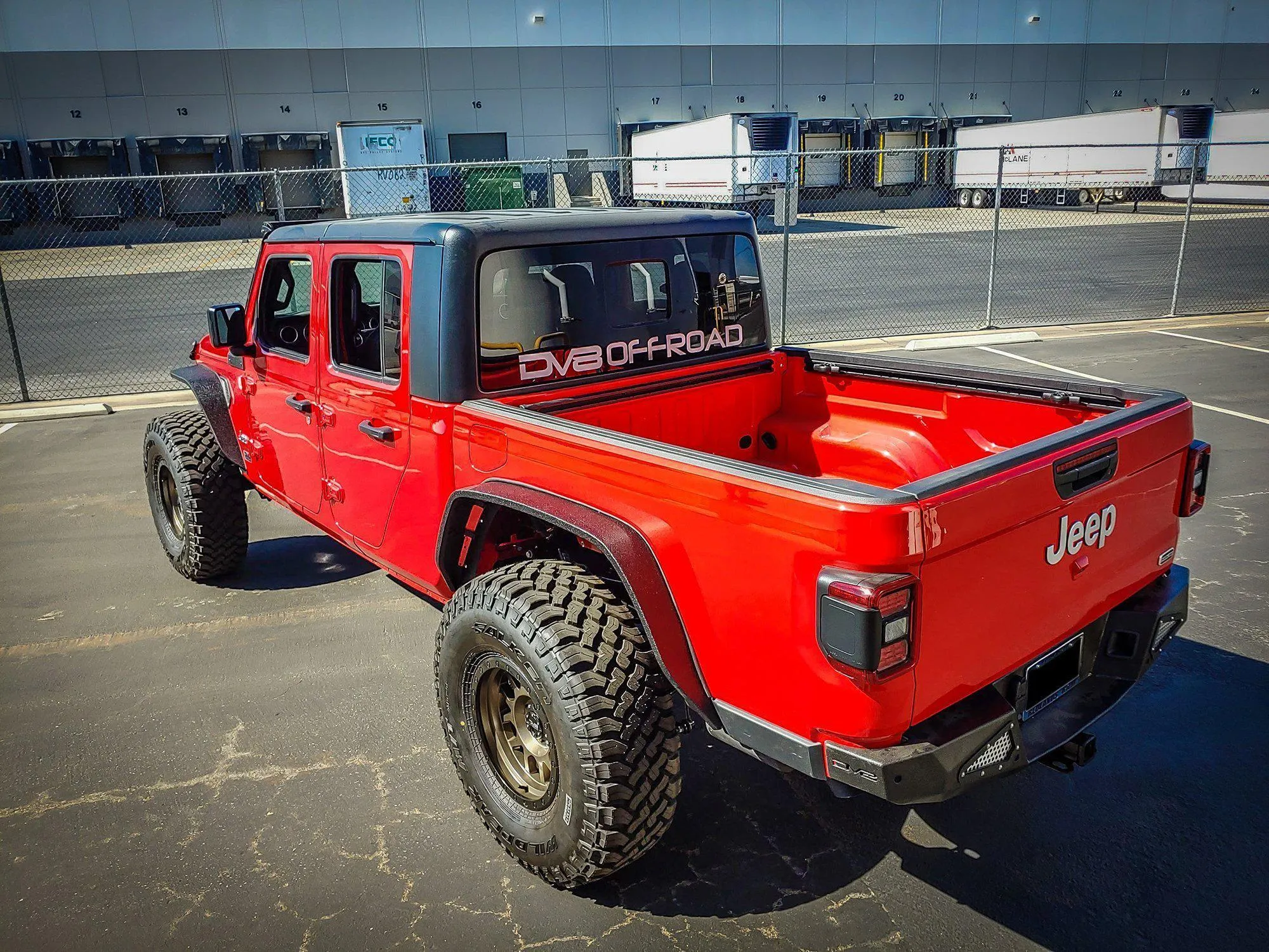 DV8 Off Road Rear Bumper Jeep Gladiator JT (2020-2021) Steel - RBGL-01