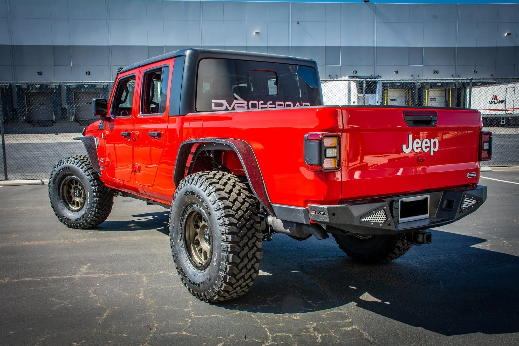 DV8 Off Road Rear Bumper Jeep Gladiator JT (2020-2021) Steel - RBGL-01