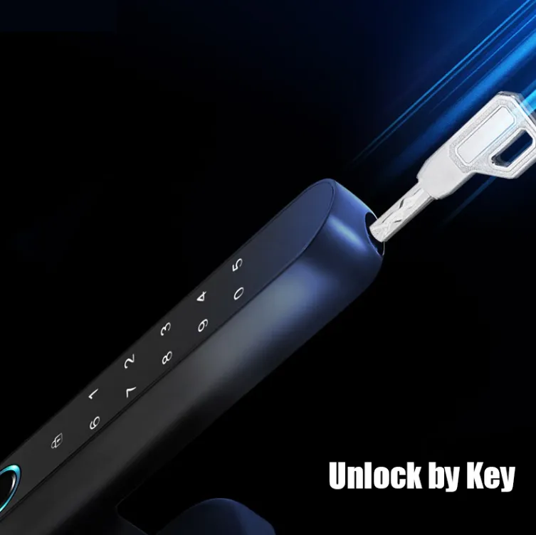 Electric Lock For Door With Bluetooth Keyless Entry Door Lock Biometric Fingerprint/Password Unlock