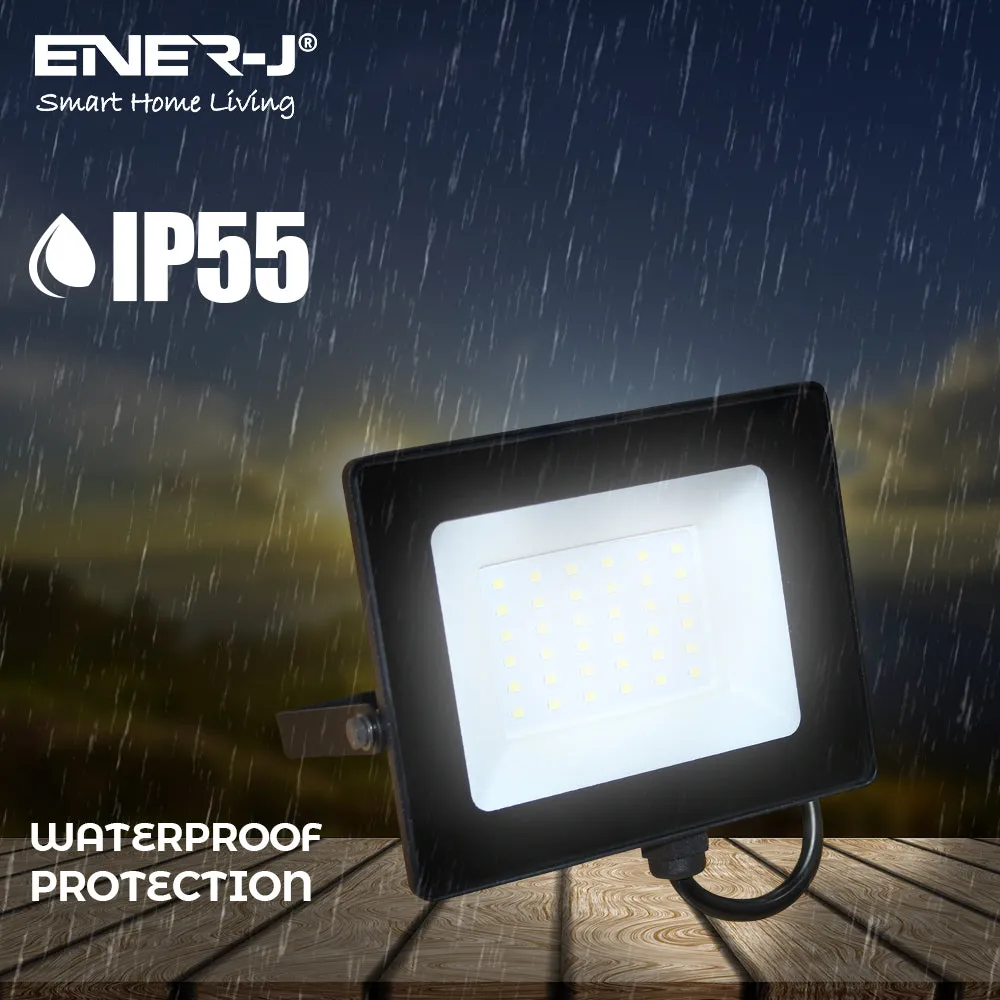 ENER-J 30W LED Flood light Pre Wired with ECO Series 500W Non Dimmable RF receiver