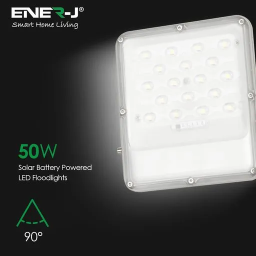 Ener J Smart Solar Powered 300W LED Floodlight with IP65 Remote Control