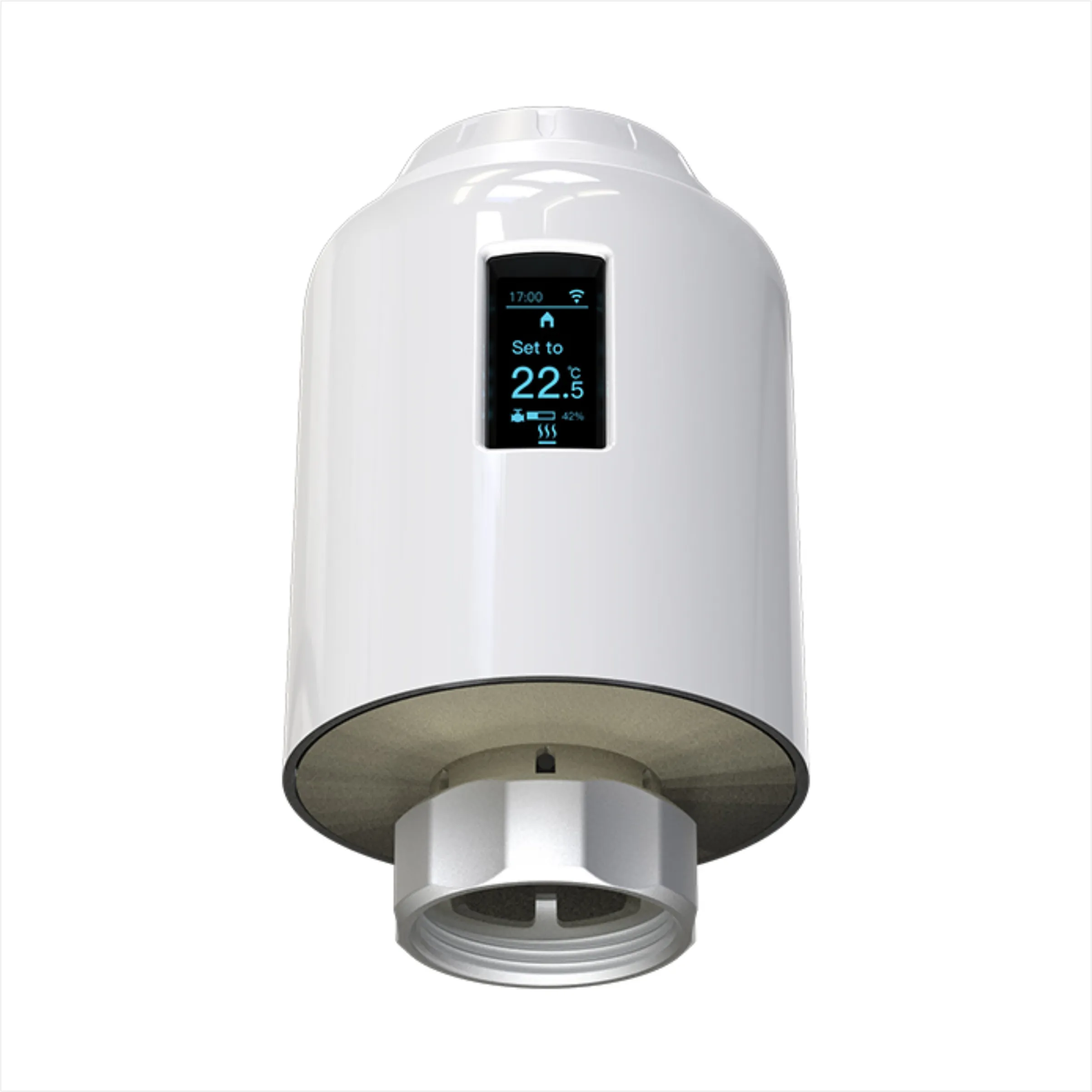 Ener J Smart Thermostatic Radiator Valve, No Hub Needed, APP & Voice Control