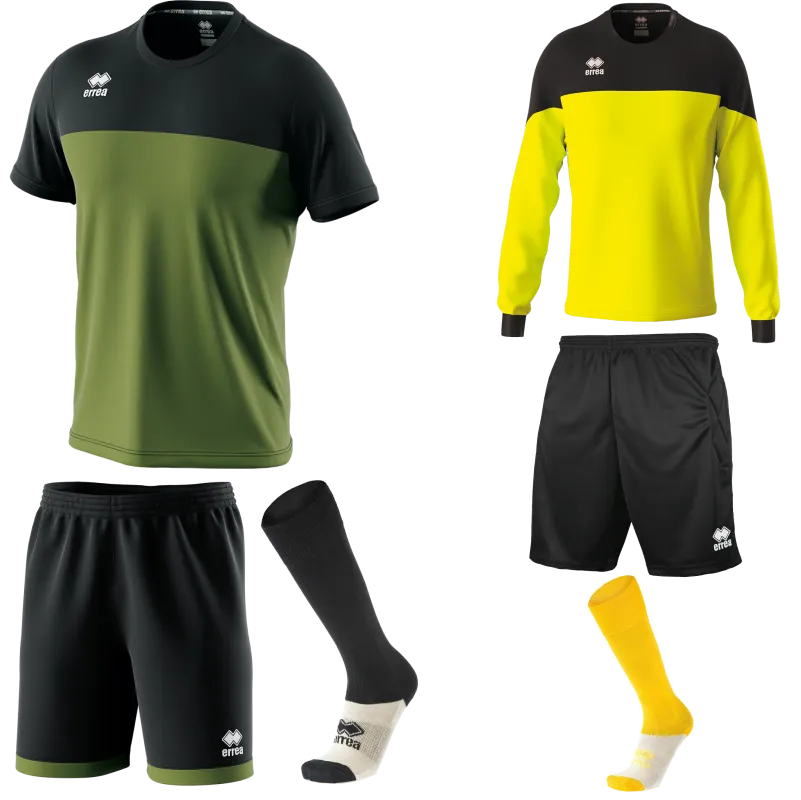 ERREA BRANDON SS KIT BUNDLE MILITARY GREEN BLACK