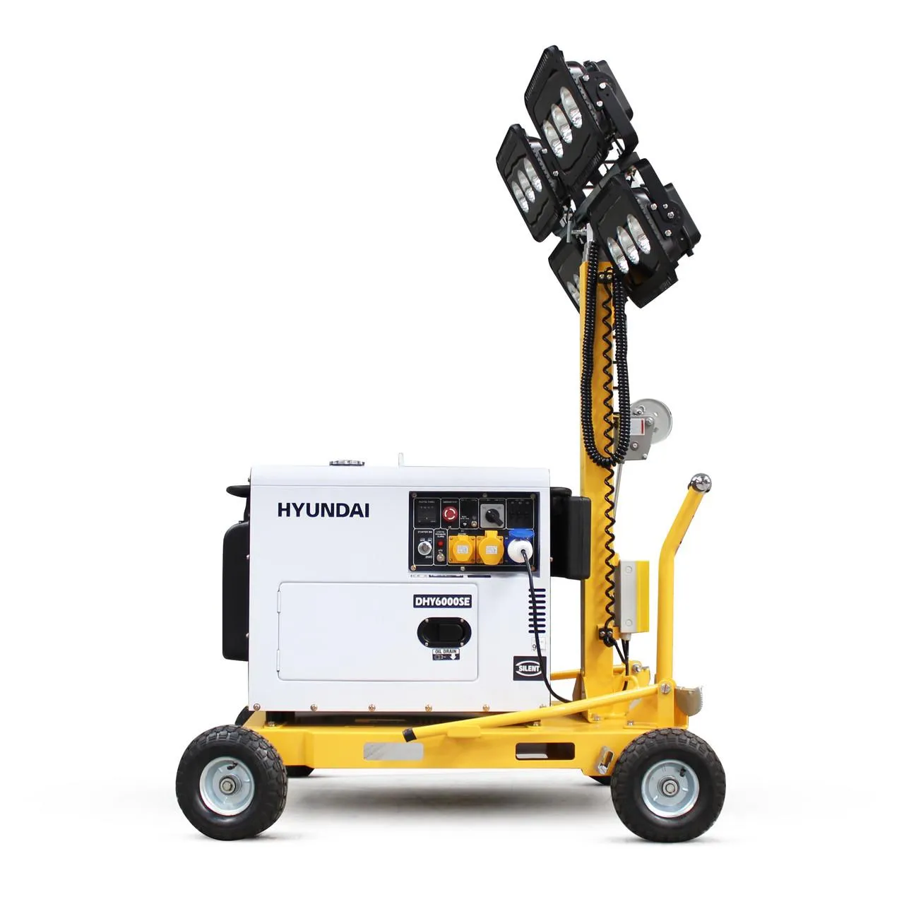 Evopower LT800 DHY6000SE LED Mobile Lighting Tower - 5.2kW Diesel Generator
