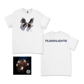 Floodlights / Butterfly Tee White & Digital Download ***PRE ORDER***