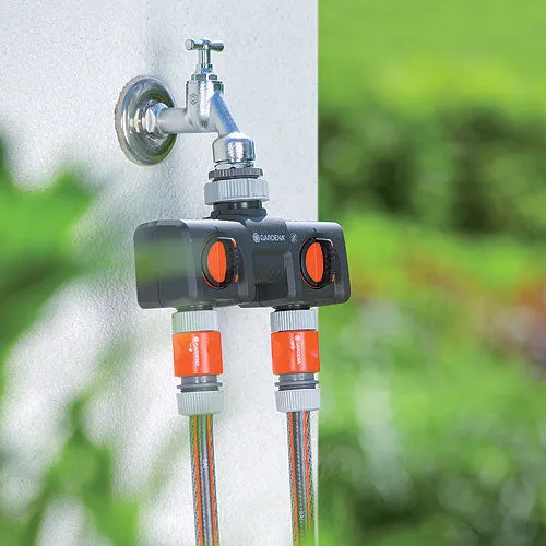 Gardena Threaded Twin Tap Connector