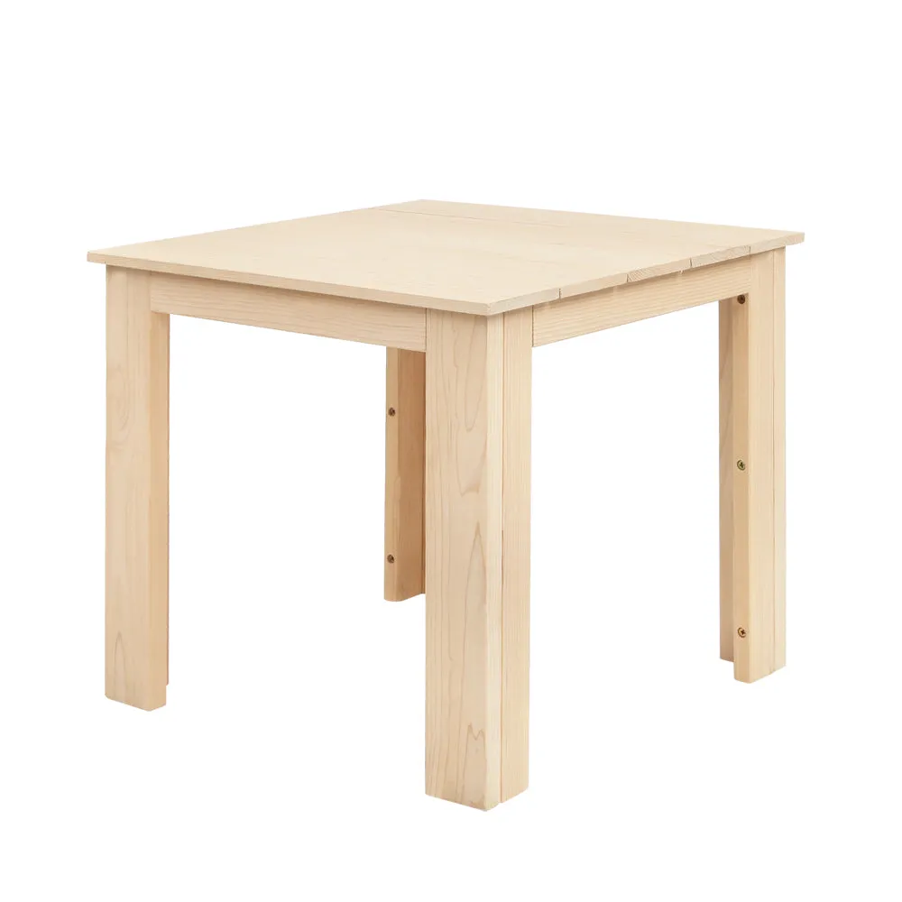 Gardeon Coffee Side Table Wooden Desk Outdoor Furniture Camping Garden Natural