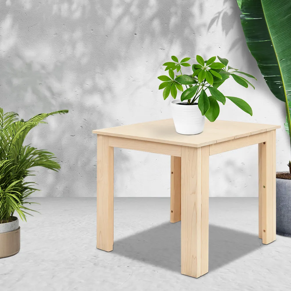 Gardeon Coffee Side Table Wooden Desk Outdoor Furniture Camping Garden Natural