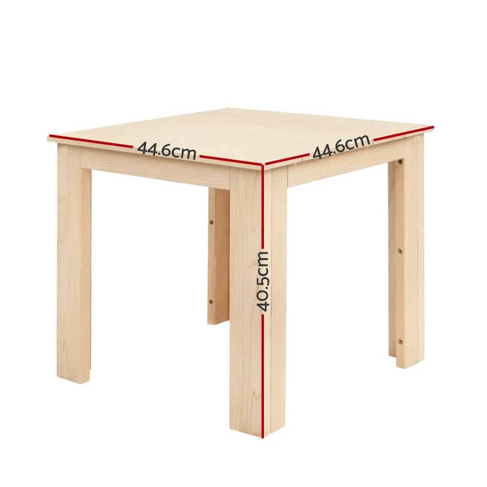 Gardeon Coffee Side Table Wooden Desk Outdoor Furniture Camping Garden Natural