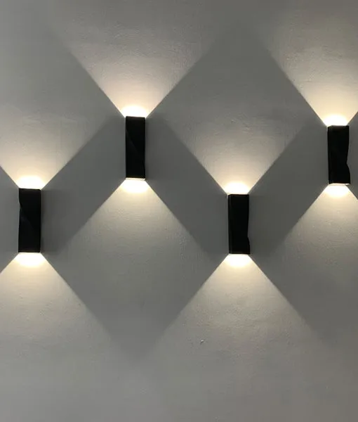 GIROTRI: Exterior LED Tri-CCT Surface Mounted Up/Down Twist Wall Lights IP65