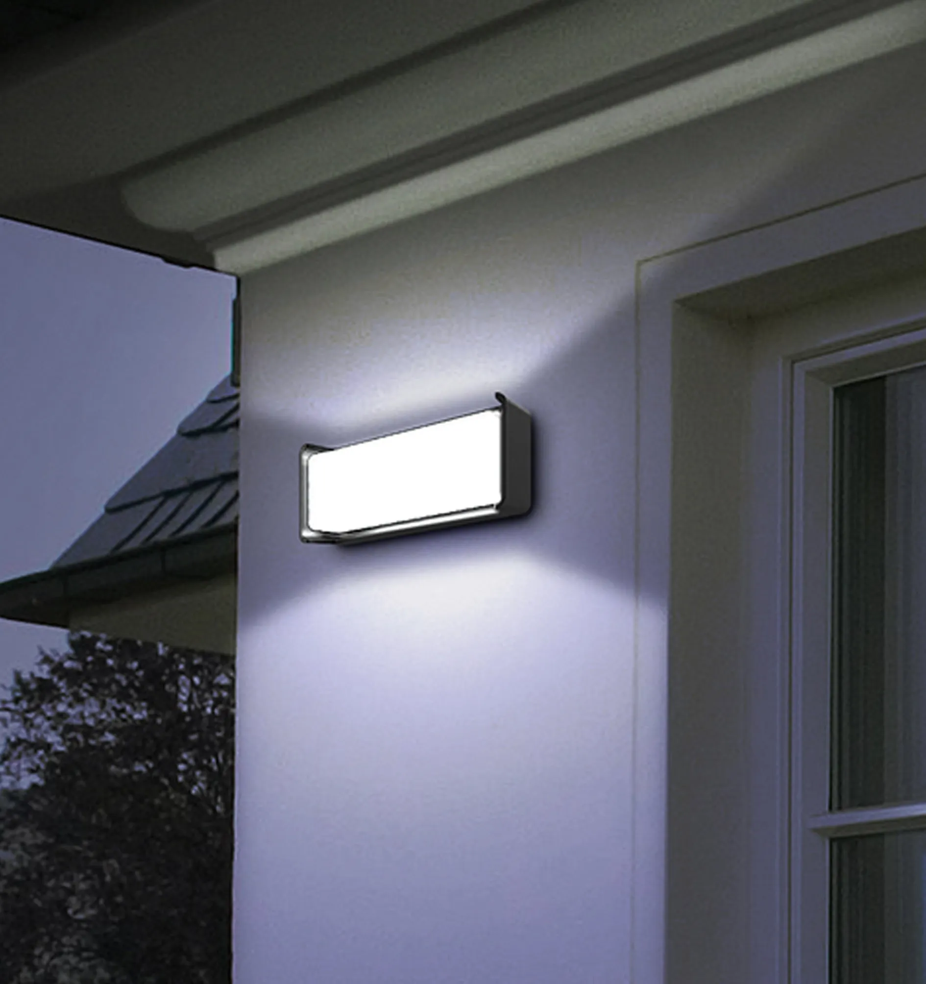 HEKA: Surface Mounted Rectangular LED Exterior Wall Lights IP65