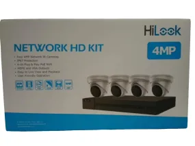 HiLook 4 channel Network Video Recorder 1TB kit with 4 cameras