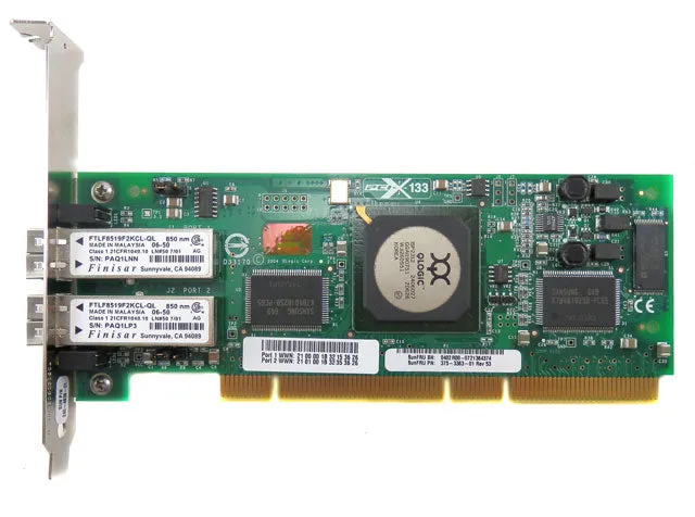 IBM 2GB Dual Port Fibre HBA PCI-X Card SUN PN 375-3363-01 QLA2342R