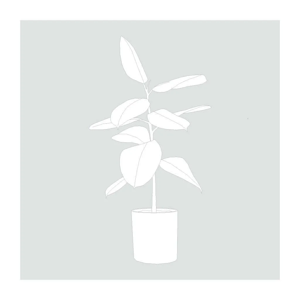 Indoor Plants Outline (20 Figures)