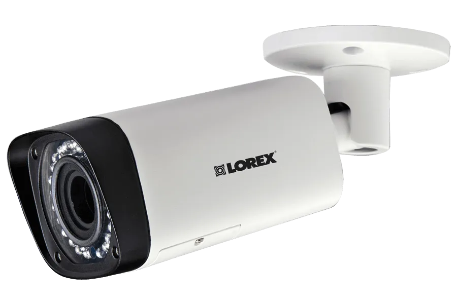 Indoor/Outdoor Security Camera with Motorized Zoom Lens