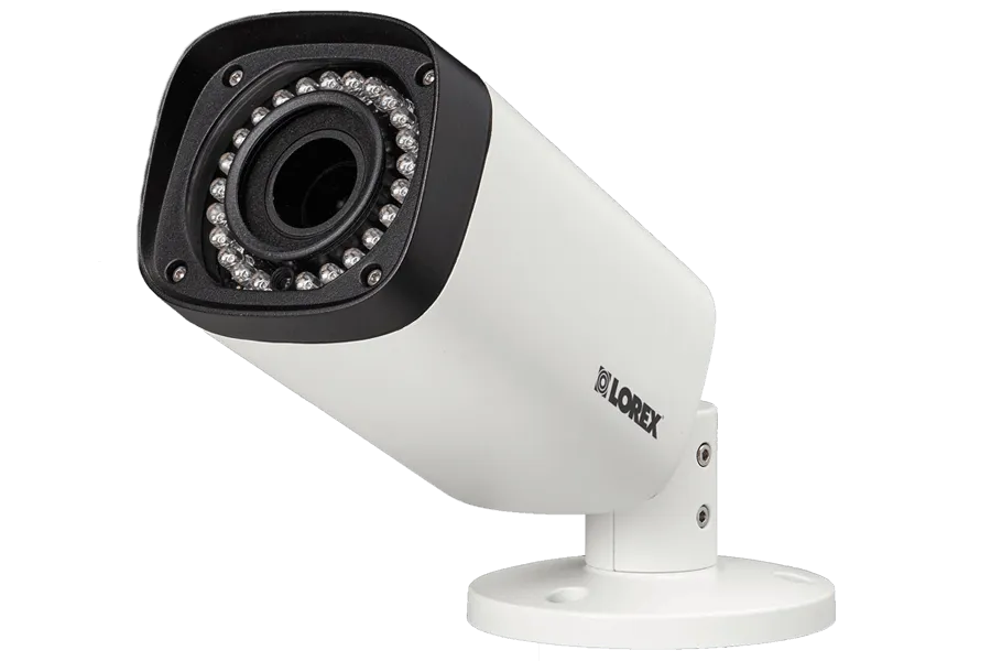Indoor/Outdoor Security Camera with Motorized Zoom Lens