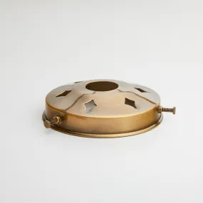 Larger Espere gallery in antiqued brass