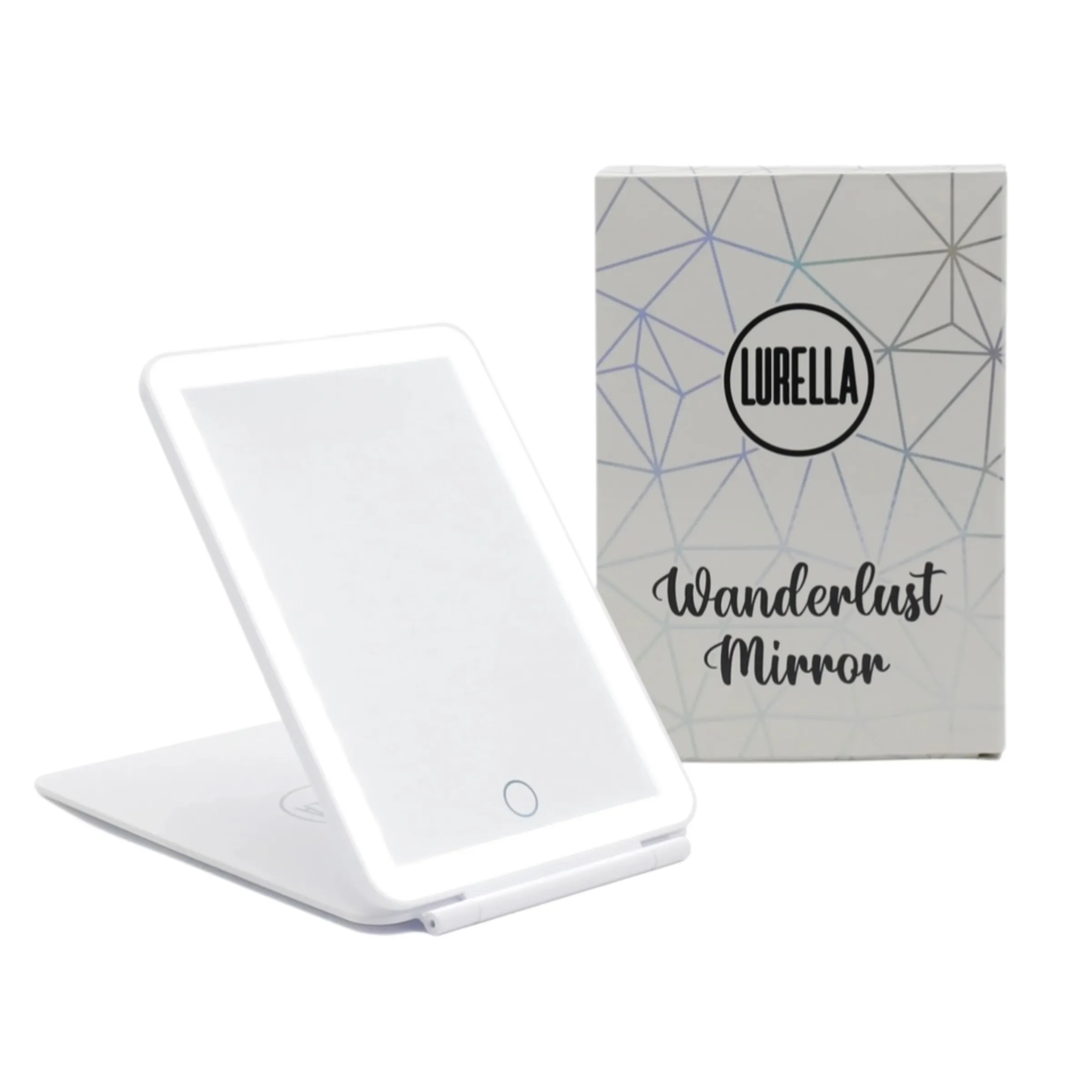 LED Mini Wanderlust Mirror in White