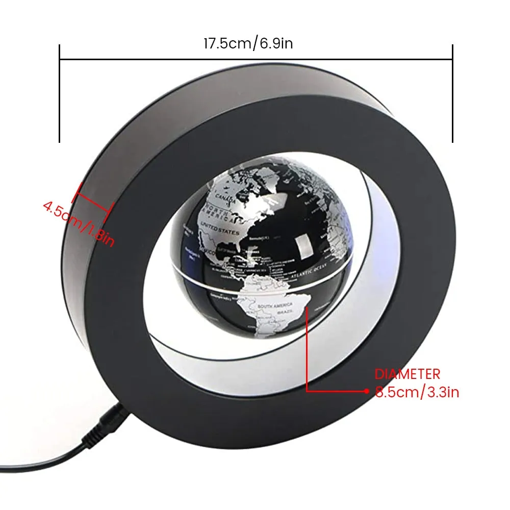 LED World Map Magnetic  Floating levitating lamp Globe as a home Decor