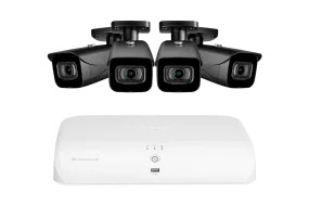 Lorex 4K (8 Camera Capable) 2TB Wired NVR System with Bullet Cameras