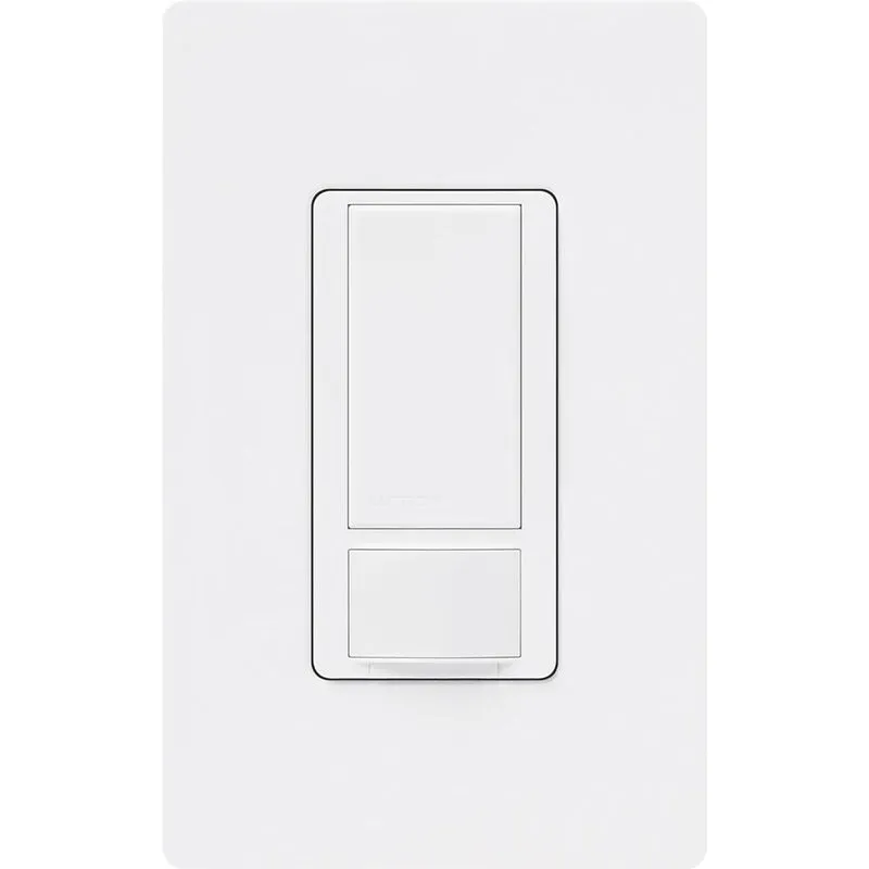 Lutron 2 amps Single Pole Sensor Alarm/Sensor Switch White 1 pk