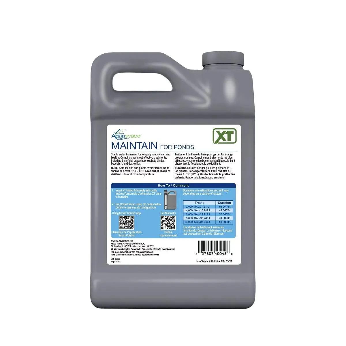 Maintain for Ponds XT