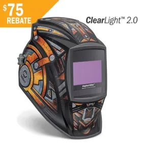 Miller Welding Helmet Digital Elite, Gear Box Clear Light 2.0 289844