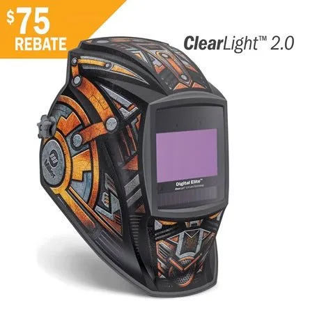 Miller Welding Helmet Digital Elite, Gear Box Clear Light 2.0 289844