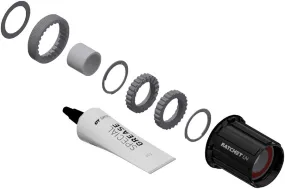 NEW DT Swiss Ratchet LN Freehub Body Upgrade Kit - Shimano HG 11 Road, Standard, Aluminum, Sealed Bearing, 18T