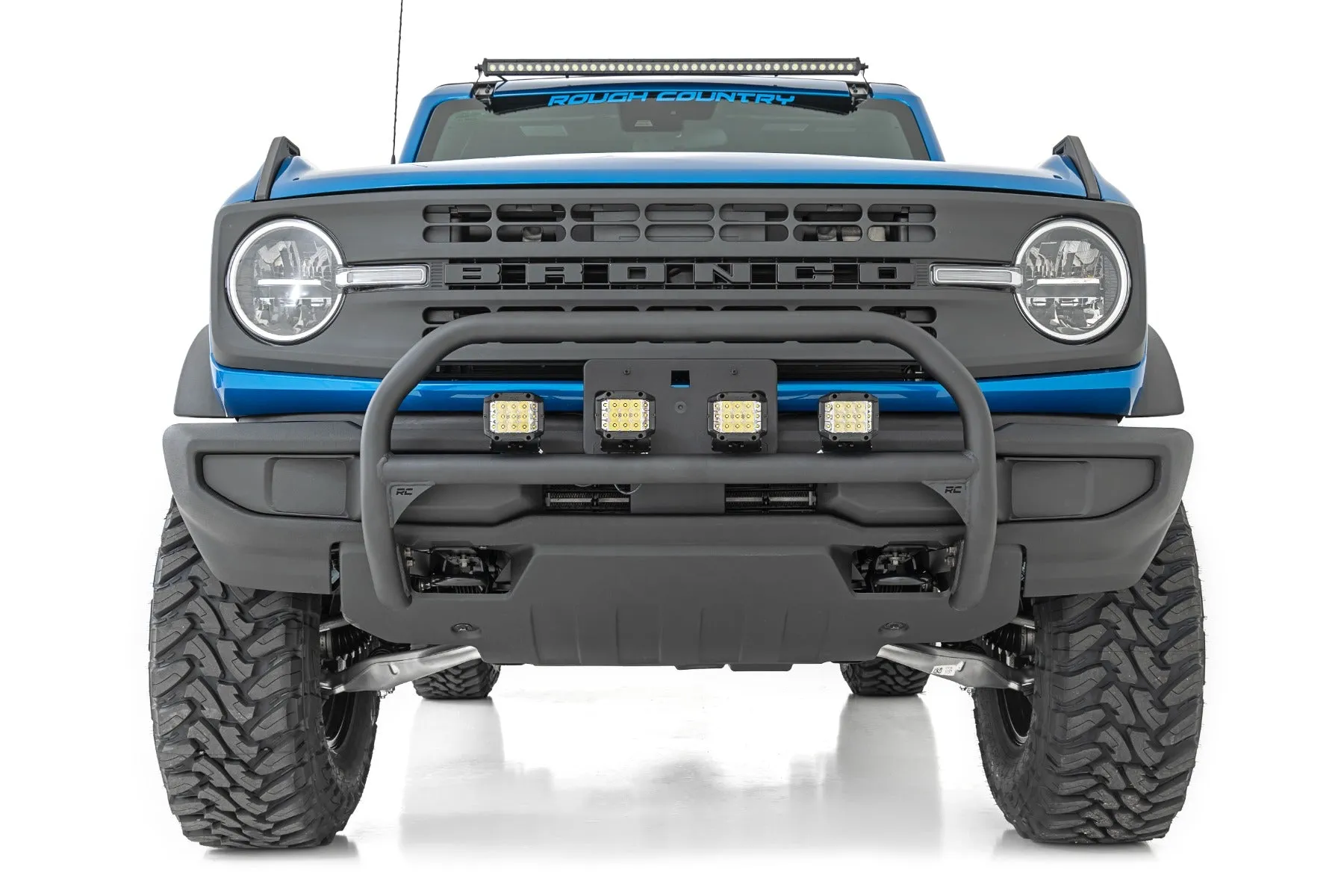 Nudge Bar - 20 Inch BLK DRL Single Row LED - Ford Bronco 4WD (21-23)