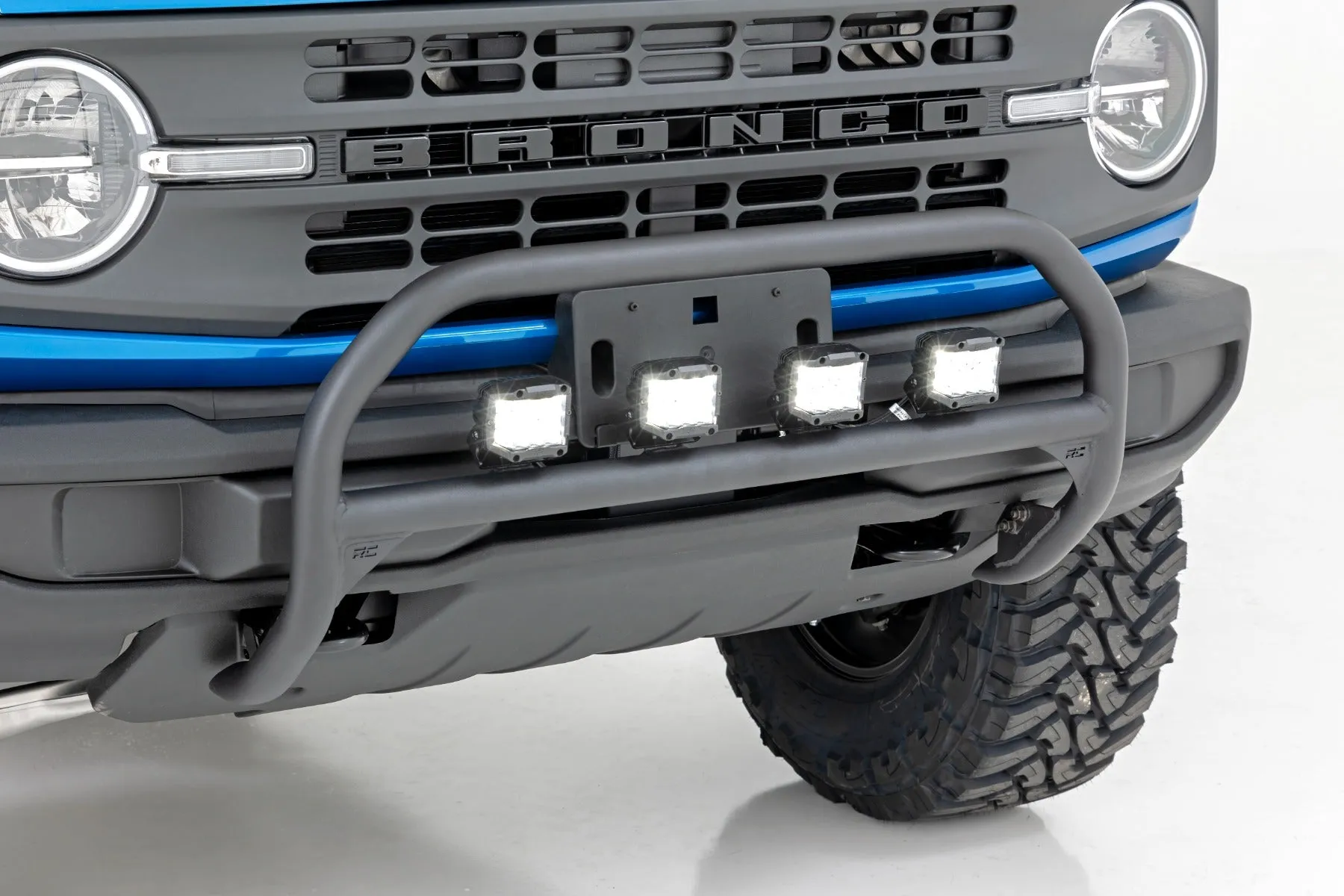 Nudge Bar - 20 Inch BLK DRL Single Row LED - Ford Bronco 4WD (21-23)