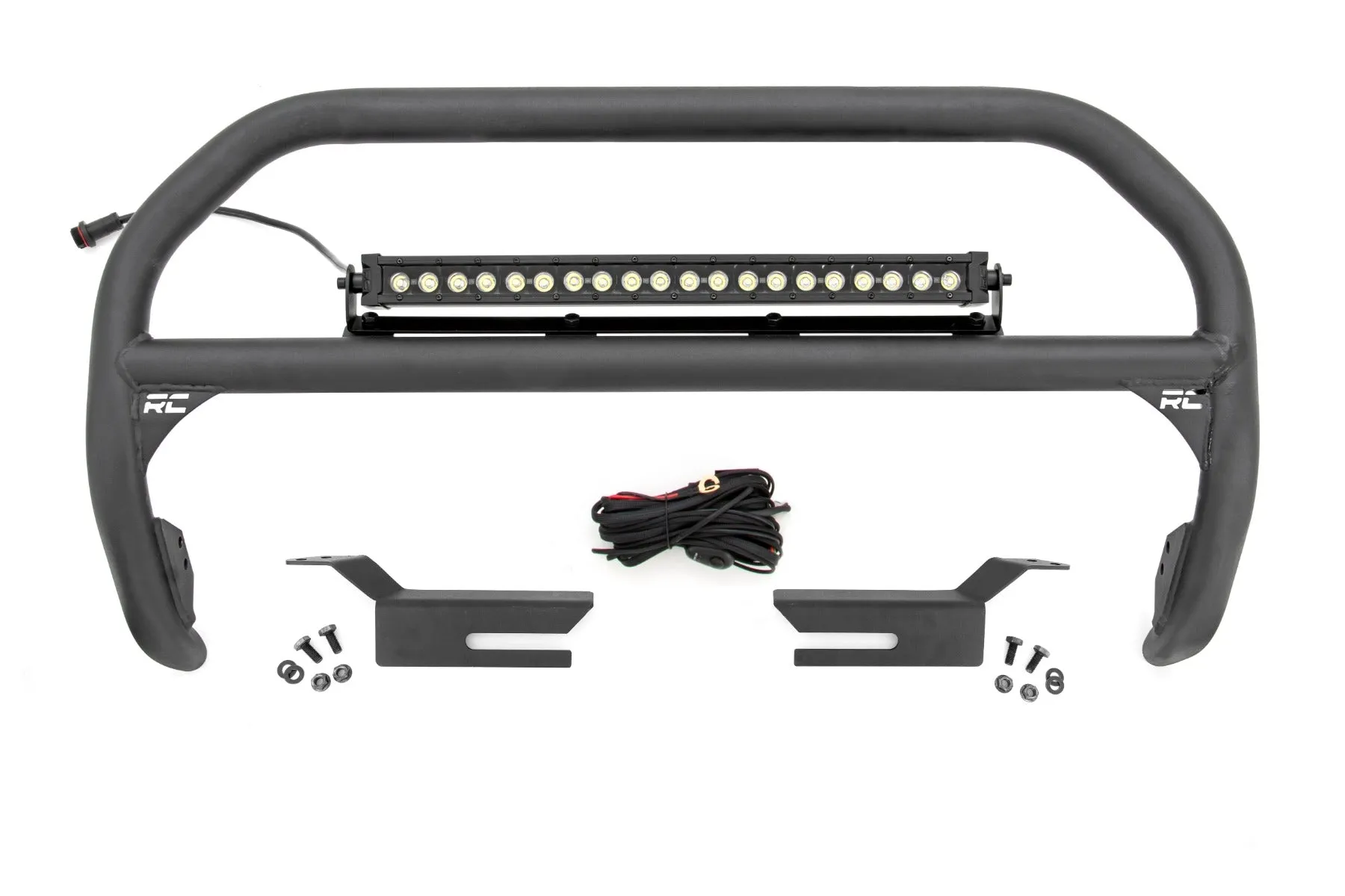Nudge Bar - 20 Inch BLK DRL Single Row LED - Ford Bronco 4WD (21-23)