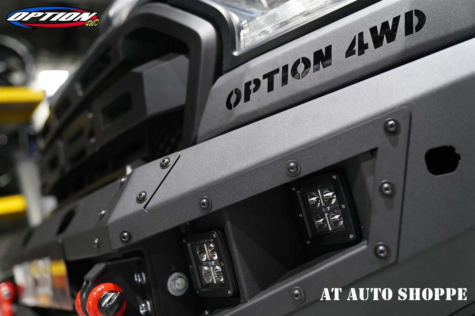 OPTION4WD - V.1 FRONT WINCH BAR - FORD RANGER & EVEREST (2015-2022) kit