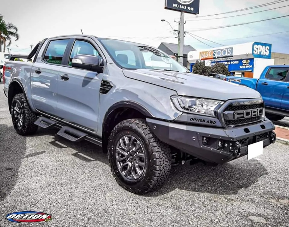OPTION4WD - V.1 FRONT WINCH BAR - FORD RANGER & EVEREST (2015-2022) kit