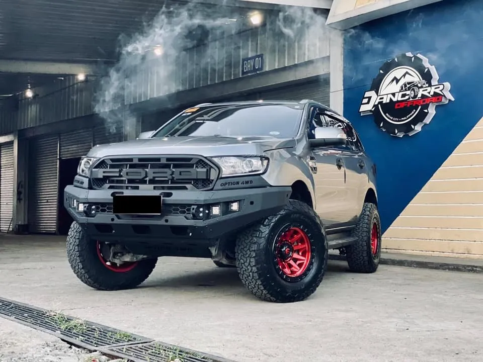 OPTION4WD - V.1 FRONT WINCH BAR - FORD RANGER & EVEREST (2015-2022) kit