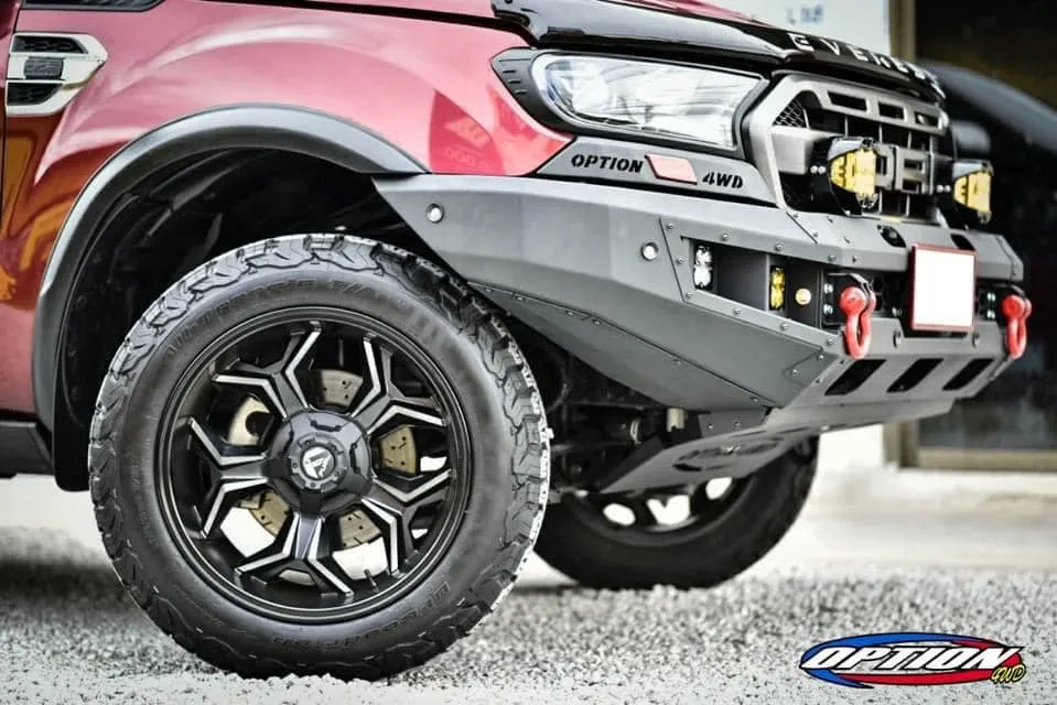 OPTION4WD - V.1 FRONT WINCH BAR - FORD RANGER & EVEREST (2015-2022) kit