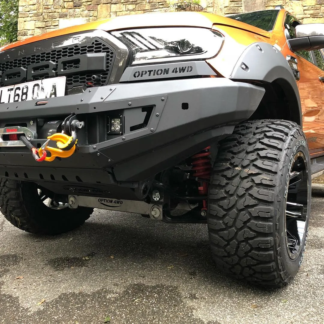 OPTION4WD - V.1 FRONT WINCH BAR - FORD RANGER & EVEREST (2015-2022) kit