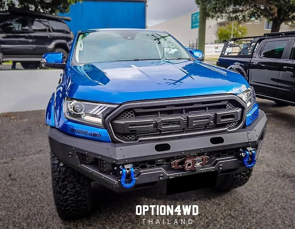 OPTION4WD - V.1 FRONT WINCH BAR - FORD RANGER & EVEREST (2015-2022) kit