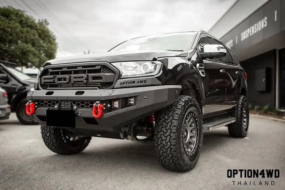 OPTION4WD - V.1 FRONT WINCH BAR - FORD RANGER & EVEREST (2015-2022) kit