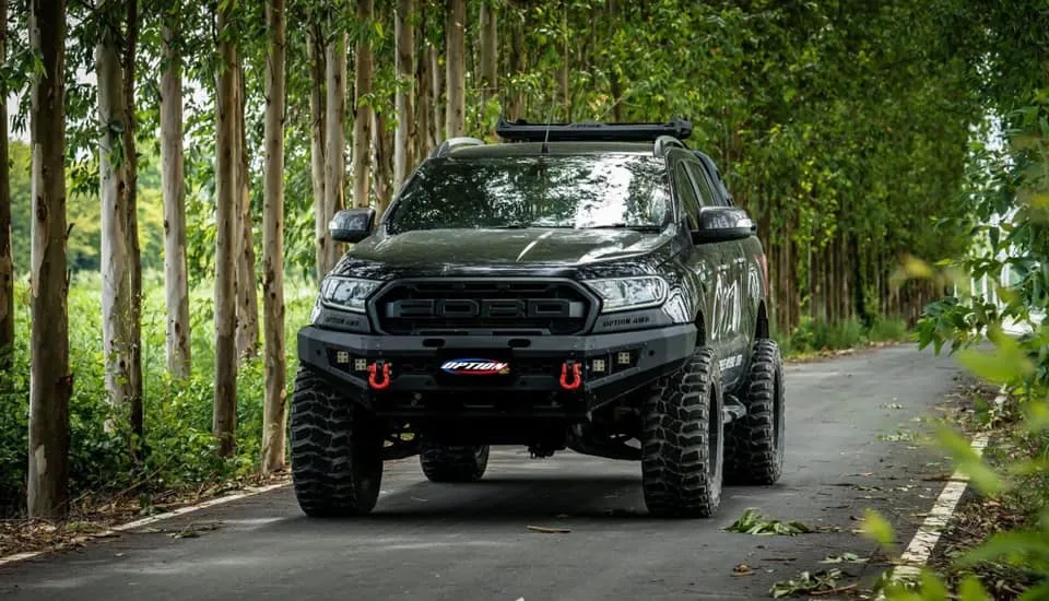 OPTION4WD - V.1 FRONT WINCH BAR - FORD RANGER & EVEREST (2015-2022) kit